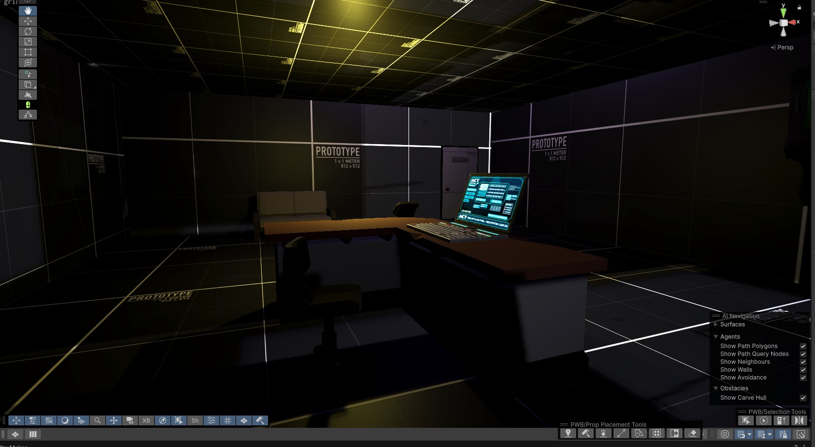 Wide shot of Sentinel 2099 environment